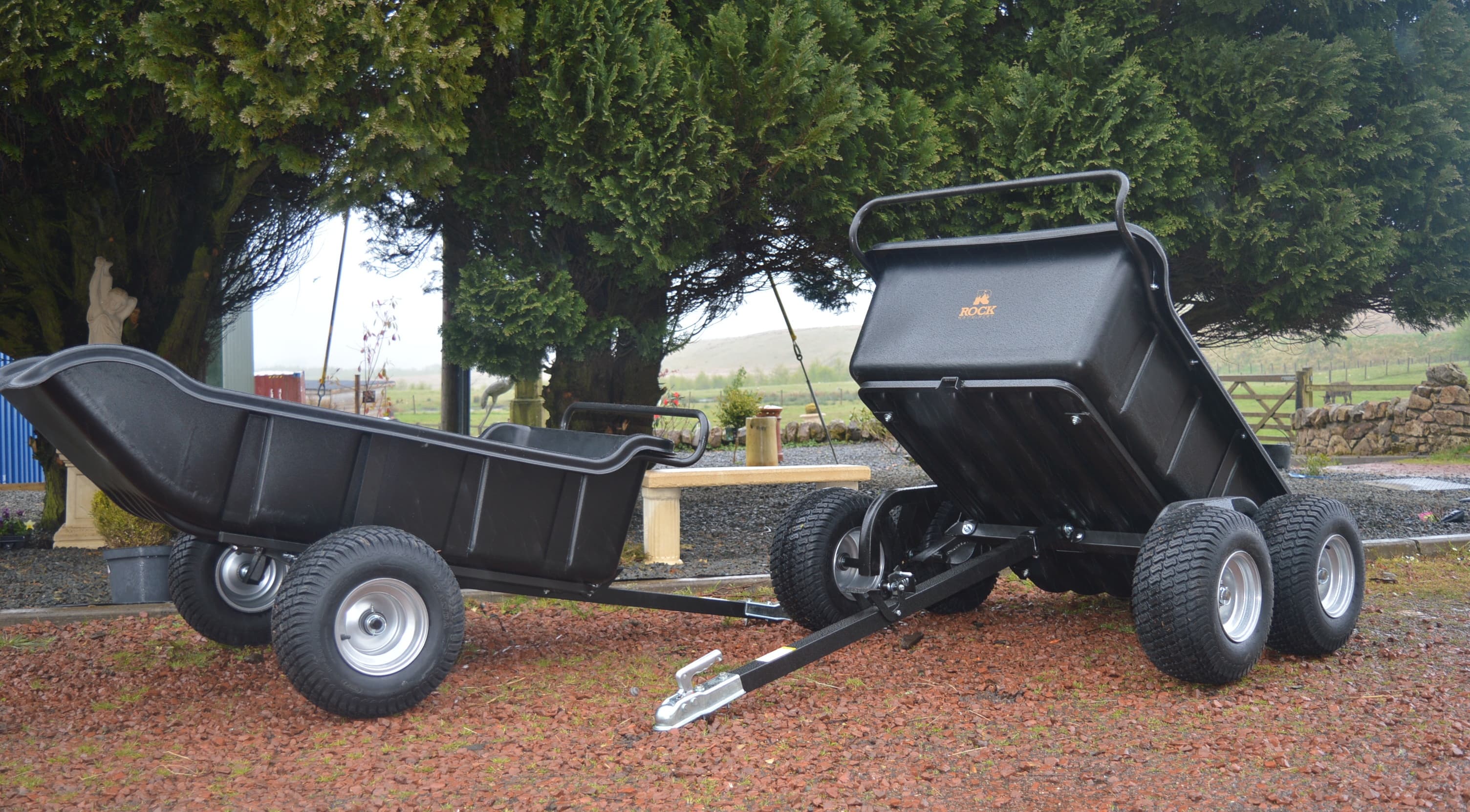 ATV 4 Wheel Tipping Trailer 1500lb - Image 6