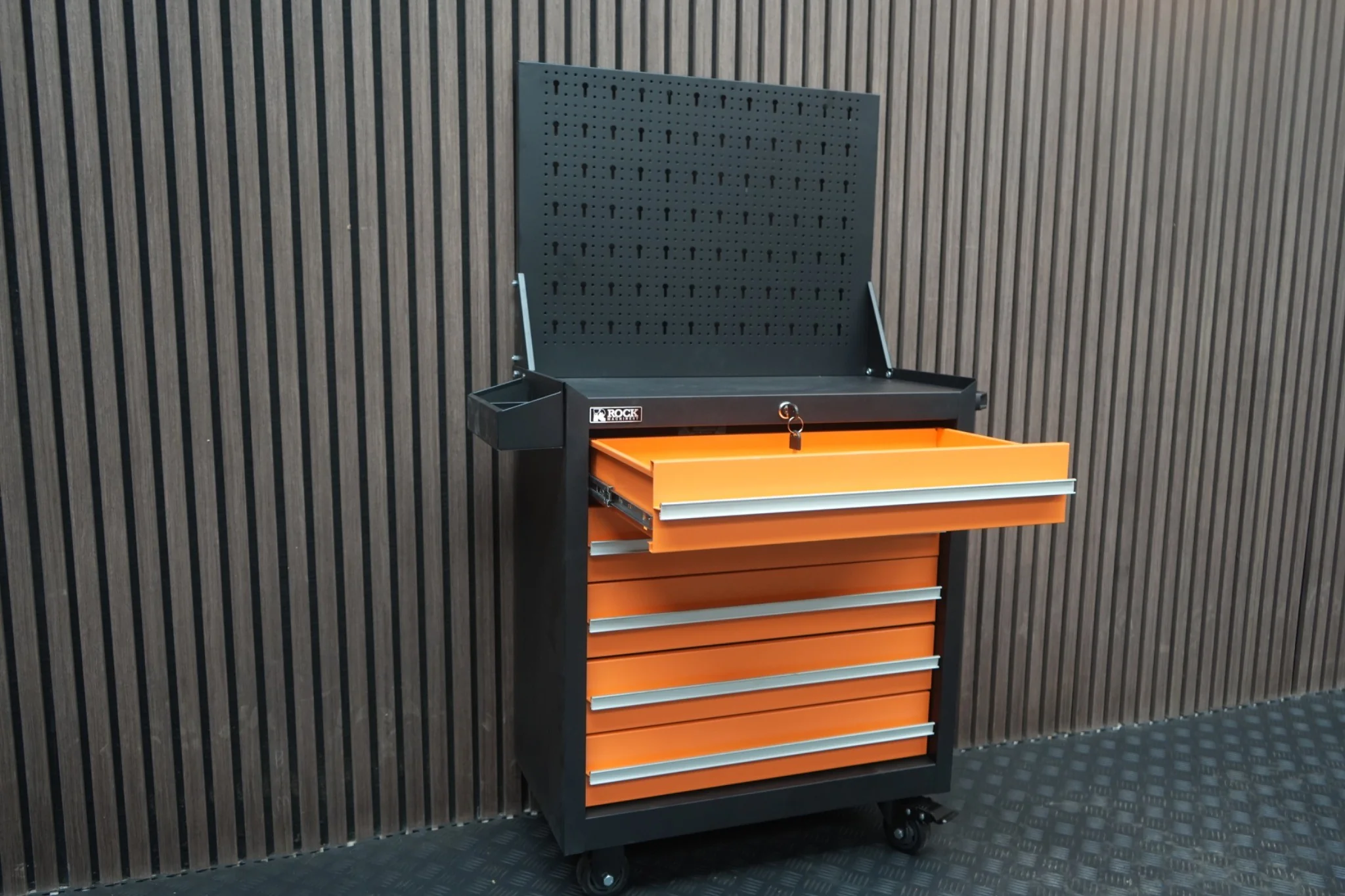 Rock RT-083 24" Steel tool chest with 4 drawers and backboard - Image 3